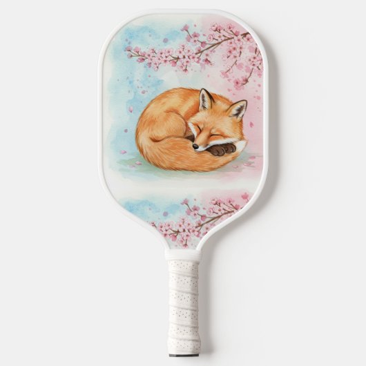 Vos onder Cherry Blossom Pickleball Paddle (Voorkant)
