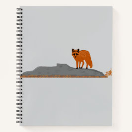 🦊 Vos op de rots Spiraal Notebook Notitieboek