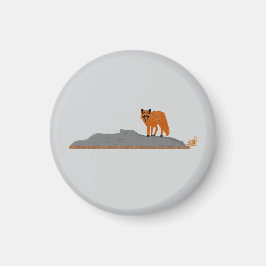🦊 Vos op de steenmagneet Magneet