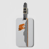 🦊 Vos op een rots Bagagelabel (Voorkant (verticaal))