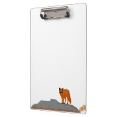 🦊 Vos op een rots Klembord (Links)