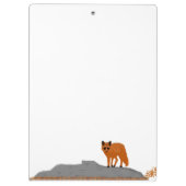 🦊 Vos op een rots Klembord (Achterkant)