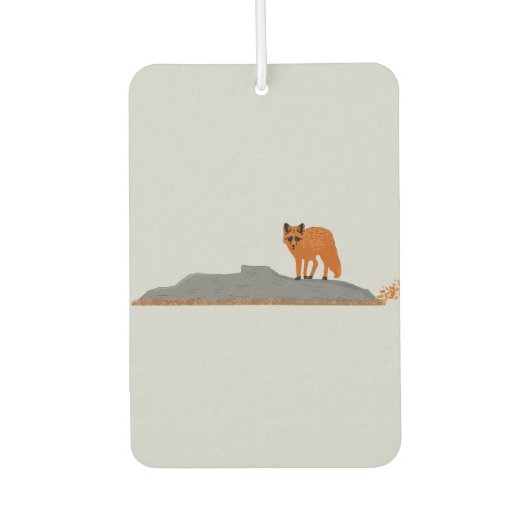 🦊 Vos op een rots Luchtverfrisser (Voorkant)