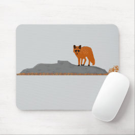 🦊 Vos op een rots Muismat