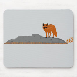 🦊 Vos op een rots Muismat