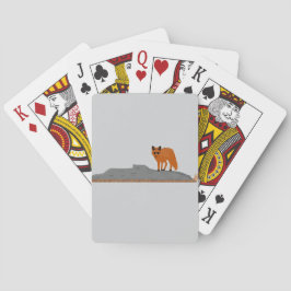 🦊 Vos op een rots Pokerkaarten