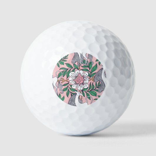 Vos Patroon: Whimsical Naadloos Golfballen (Voorkant)
