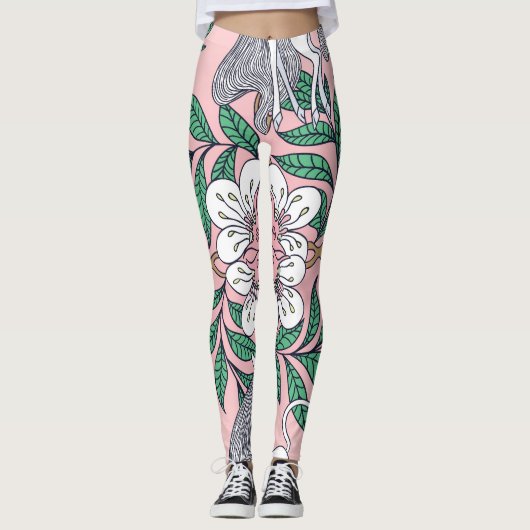 Vos Patroon: Whimsical  Naadloos Leggings (Voorkant)