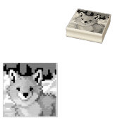 Vos pixelart, Pixel Art  Rubberstempel (Gestempeld)