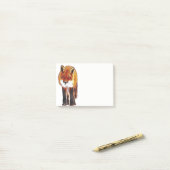 vos post it notes, foxy notebook, fox cub post-it® notes (Op bureau)