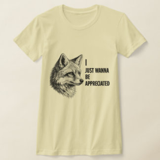Vos Potlood Illustratie Ik Wil Net Maar Gewaardeer T-shirt