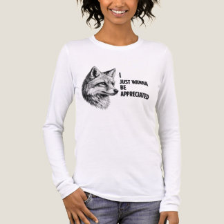 Vos Potlood Illustratie Ik Wil Net Maar Gewaardeer Tri-Blend Shirt