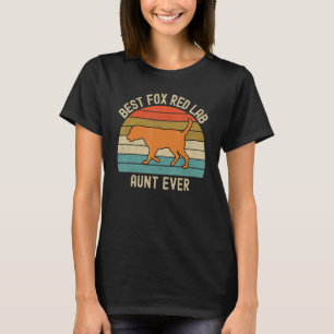 Vos Rode Lab Tante Beste Ooit Labrador Retriever T-shirt