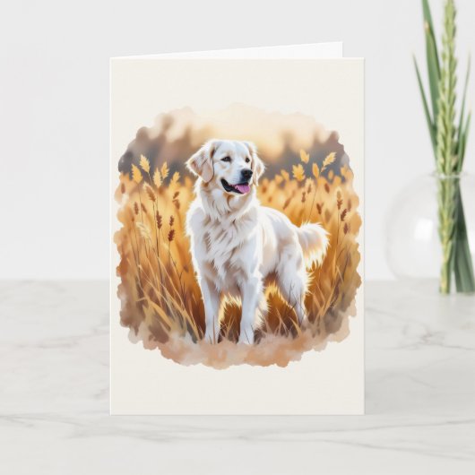 Vos rode labrador retriever hond kaart (Voorkant)