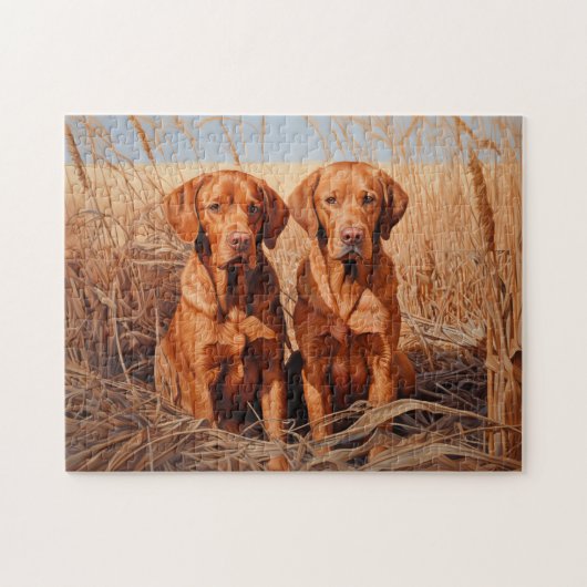 Vos rode labrador retrievers legpuzzel (Horizontaal)