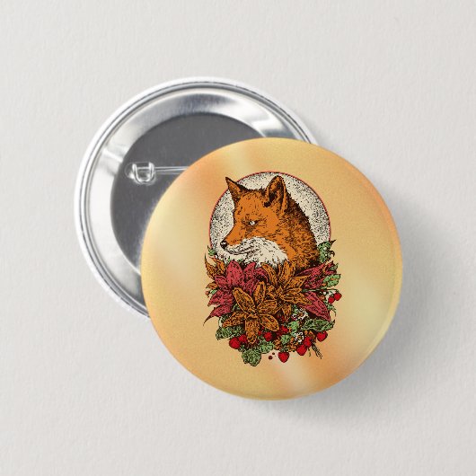 Vos Ronde Button 5,7 Cm (Voorkant /achterkant)
