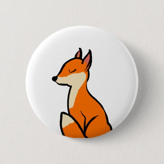 vos ronde button 5,7 cm (Voorkant)