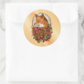 Vos Ronde Sticker (Tas)