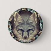 Vos schets ronde button 5,7 cm (Voorkant)