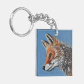 Vos Schilderij Sleutelhanger (Voorkant Links)
