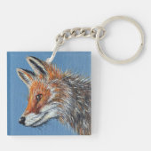 Vos Schilderij Sleutelhanger (Achterkant)