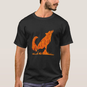 Vos silhouet vos bos jager t-shirt