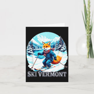 Vos skiën in Vermont winter wonderland  Kaart