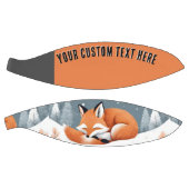 Vos slaapt in de Natuur van het Sneeuwwinter Wildl Basketbal (Panelen)