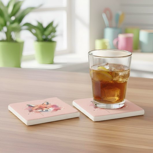 Vos Steen Coaster Stenen Onderzetter