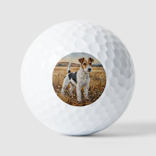 Vos Terrier Golfballen (Voorkant)