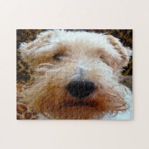 Vos Terrier hond. Legpuzzel