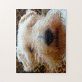Vos Terrier hond. Legpuzzel (Verticaal)