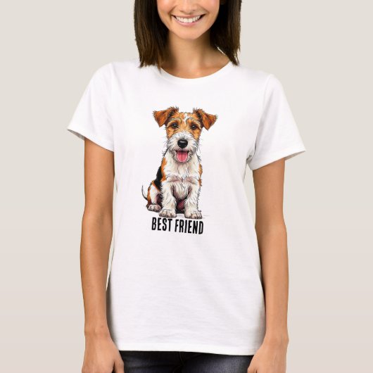 Vos Terrier Hond T-shirt (Voorkant)