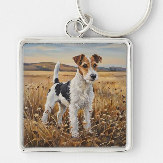 Vos Terrier Sleutelhanger (Voorkant)