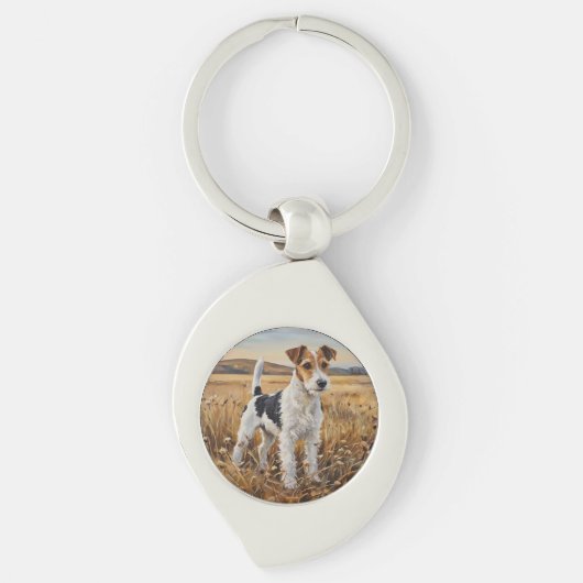 Vos Terrier Sleutelhanger (Voorkant)