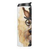 Vos Terrier Steampunk Hond Thermosbeker (Gedraaid links)