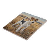 Vos Terrier Tegeltje (Zijkant)