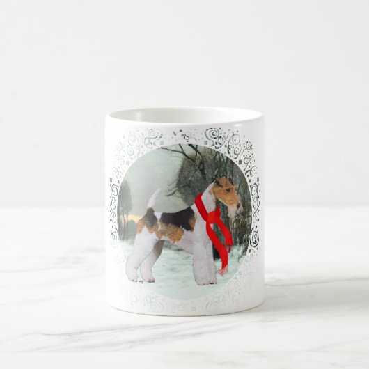 Vos Terrier Winter Koffiemok (Center)