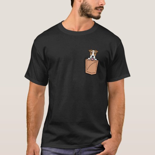 Vos Terrier Zak Hond T-shirt (Voorkant)