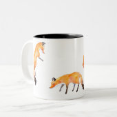 vos tweekleurige koffiemok (Voorkant links)