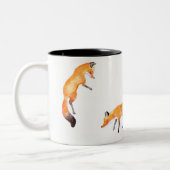 vos tweekleurige koffiemok (Links)