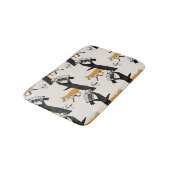 Vos, uil, boom,  naadloos. badmat (Gekanteld)