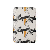 Vos, uil, boom,  naadloos. badmat (Voorkant Verticaal)