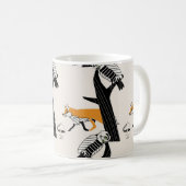 Vos, uil, boom,  naadloos. koffiemok (Voorkant rechts)