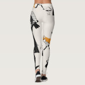 Vos, uil, boom,  naadloos. leggings (Achterkant)