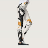 Vos, uil, boom,  naadloos. leggings (Rechts)