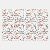 vos - uil - eekhoorn - boomtakken inpakpapier vel (Voorkant 2)