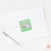 Vos vierkante sticker (Envelop)