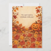 Vos Vleermuis Kostuum Halloween Feest Uitnodiging (Achterkant)