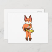 Vos Vrouwtje met Rok Briefkaart (Voorkant / Achterkant)
